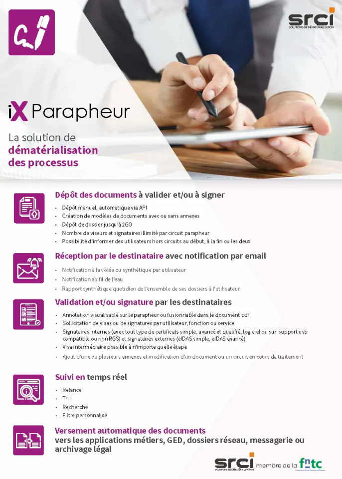 Plaquette commerciale iXParapheur