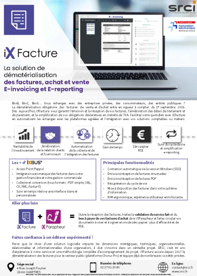 Plaquette commerciale iXFacture