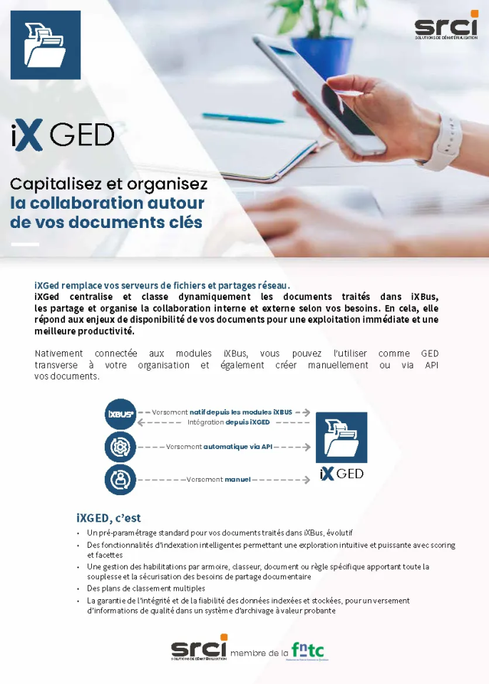 Plaquette commercial iXGed