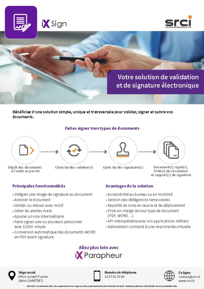 Plaquette commerciale iXSign