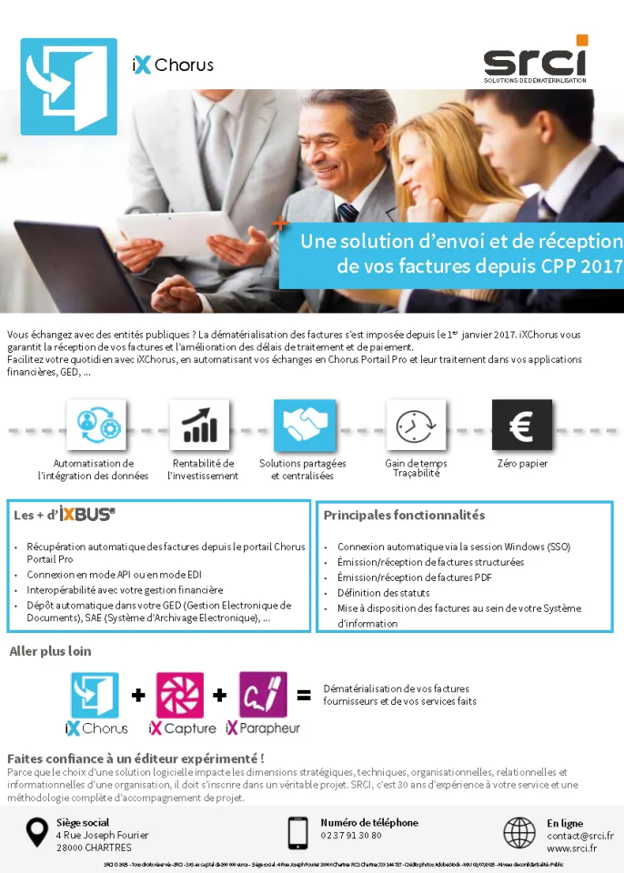Plaquette commerciale iXChorus