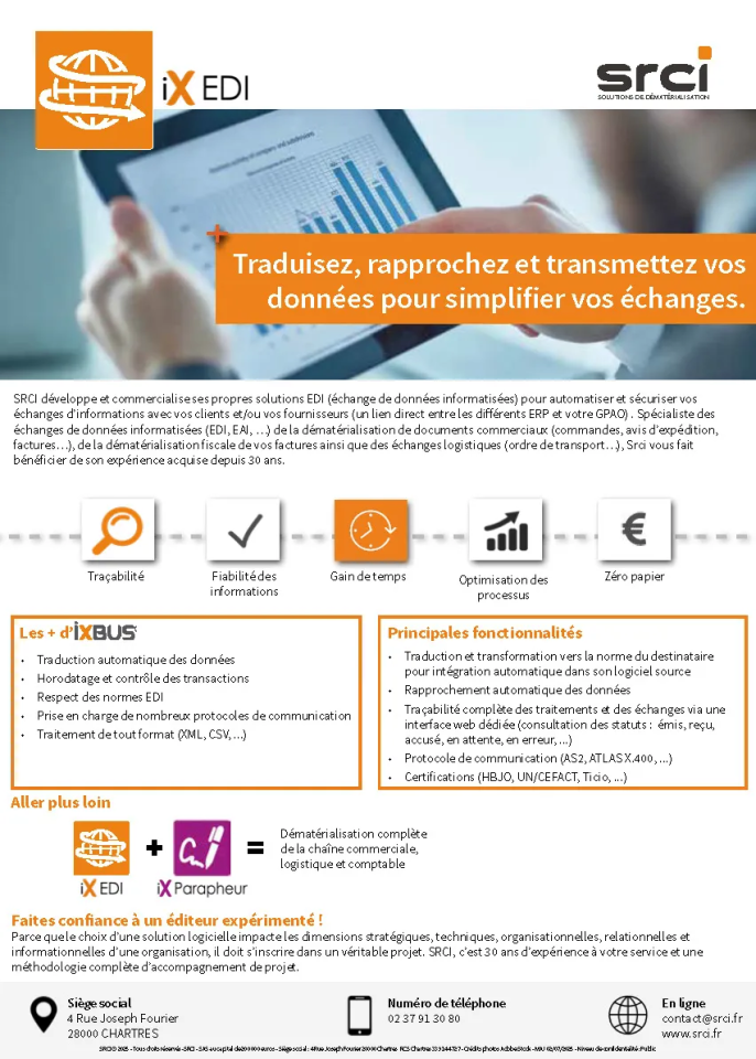 Plaquette commerciale iXEdi